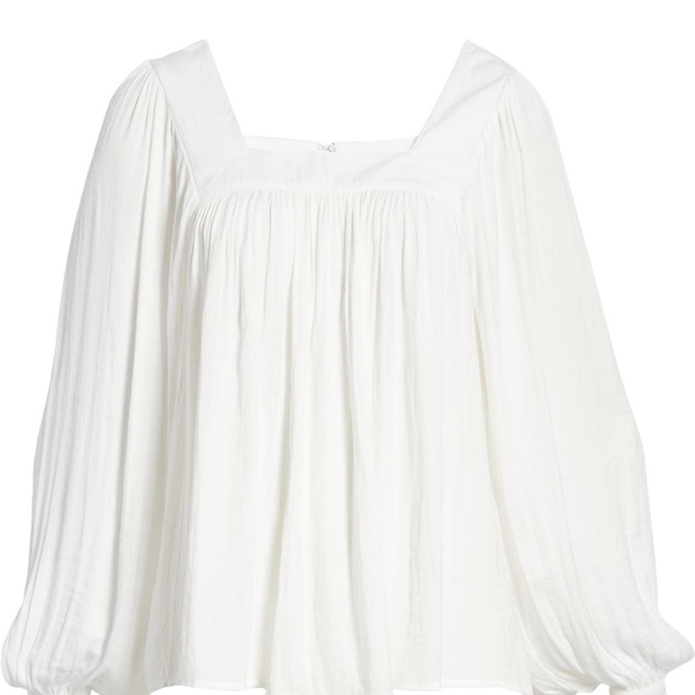 Halogen Washed Satin Long Sleeve Top Size 1X